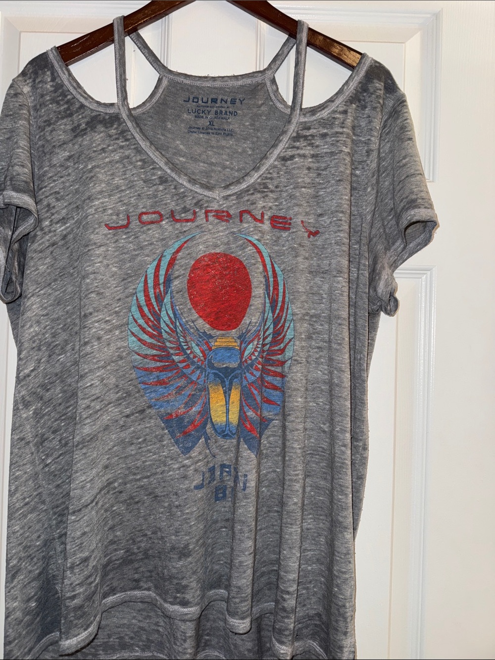Journey Lucky Brand Gray Heather Top